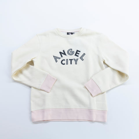 Angel City FC Youth Off-White Crewneck Sweater