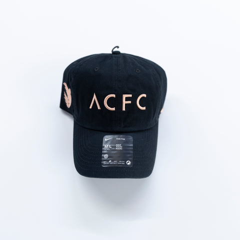 Angel City FC Nike Unisex Wordmark Adjustable Black Dad Hat