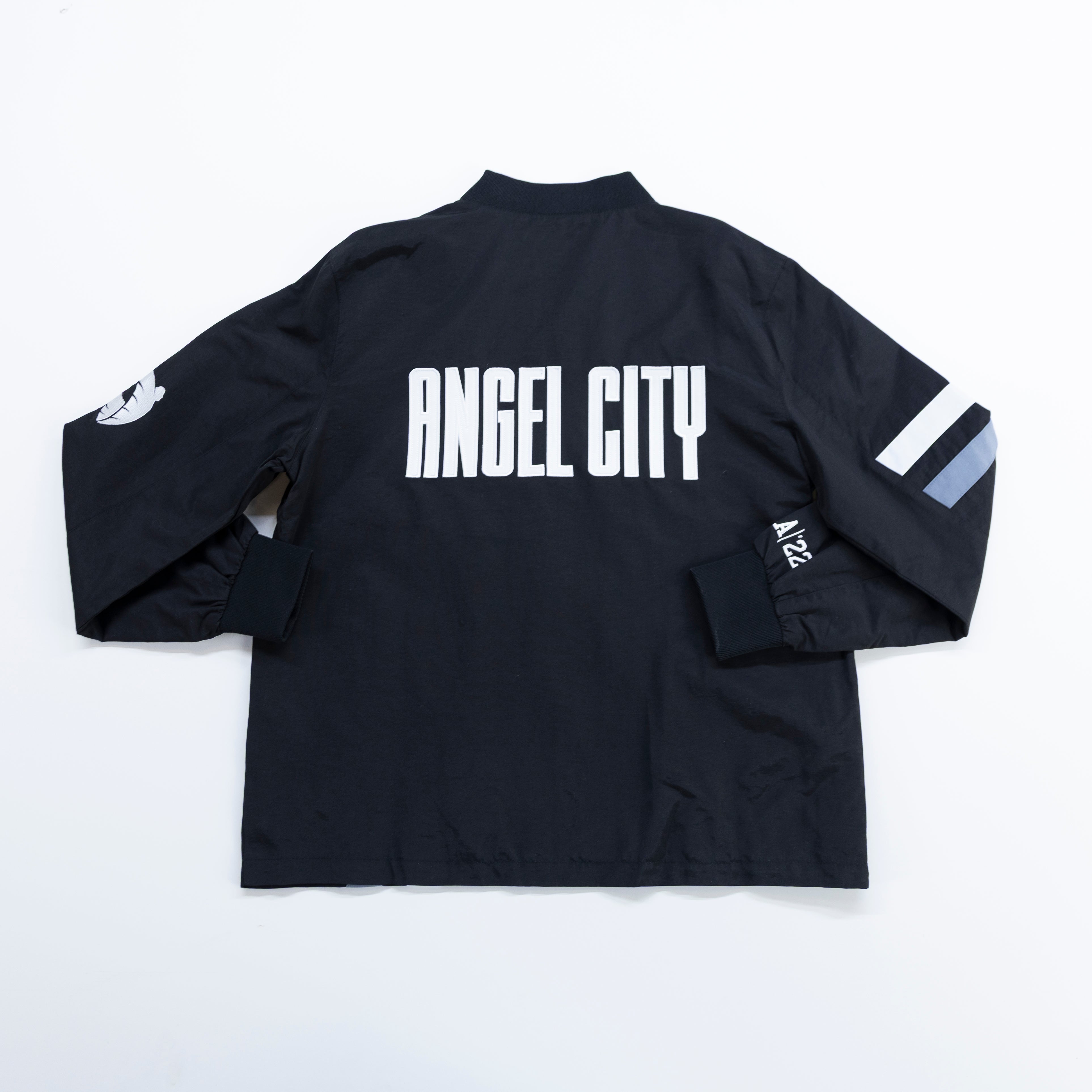 Angel City FC x Wild Collective Mens Black Full-Zip Jacket