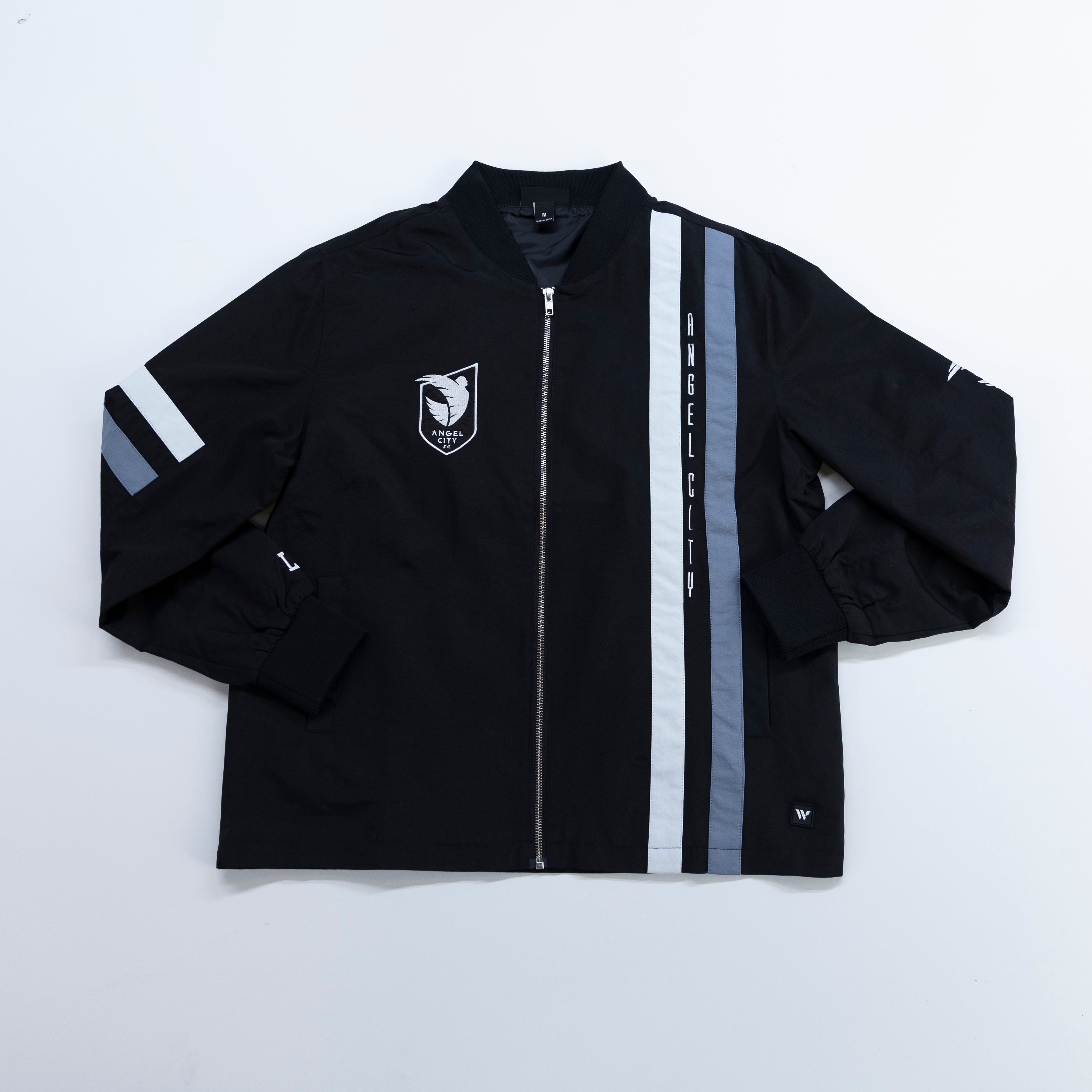 Angel City FC x Wild Collective Mens Black Full-Zip Jacket