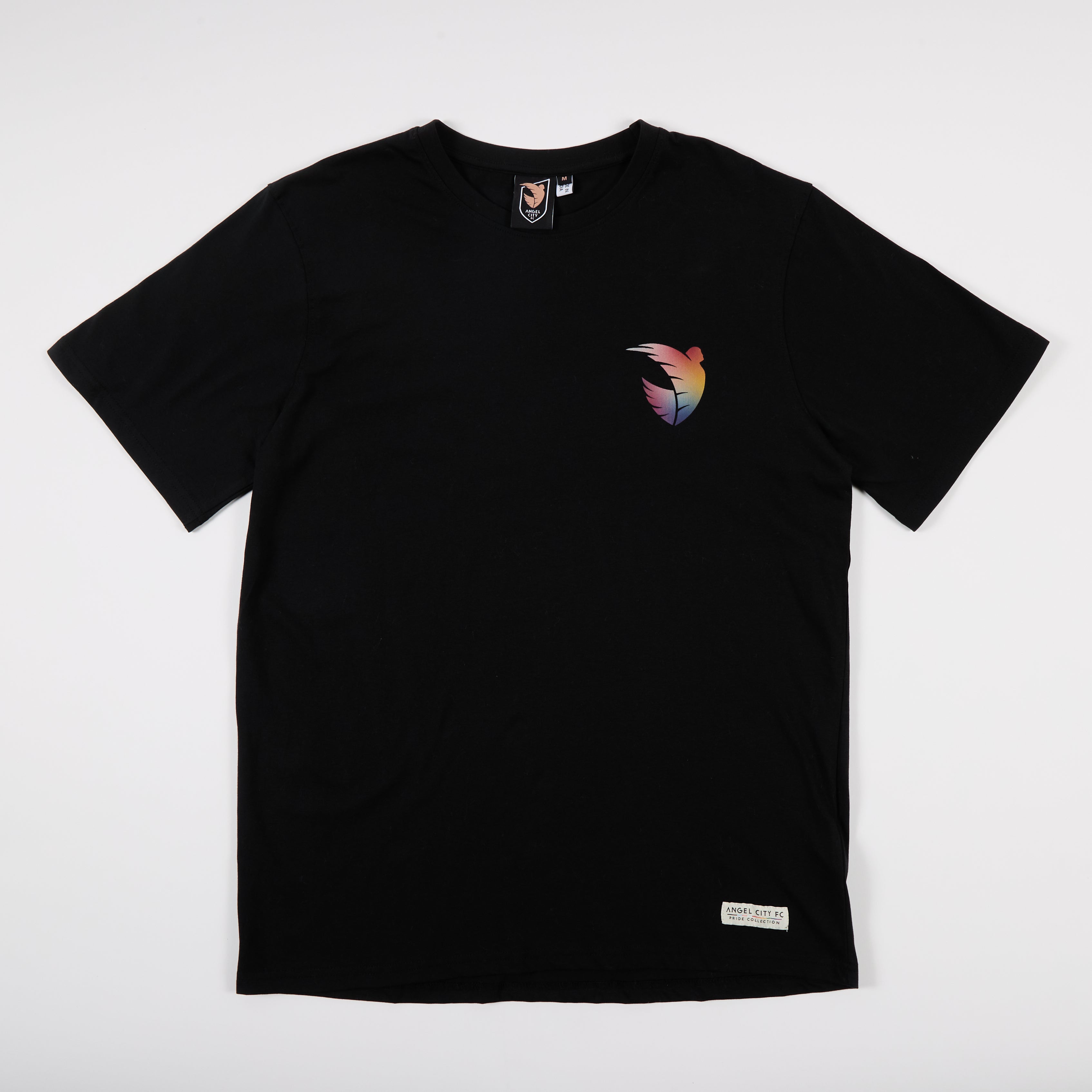 Angel City FC Unisex Pride Black Emblem Short Sleeve T-Shirt