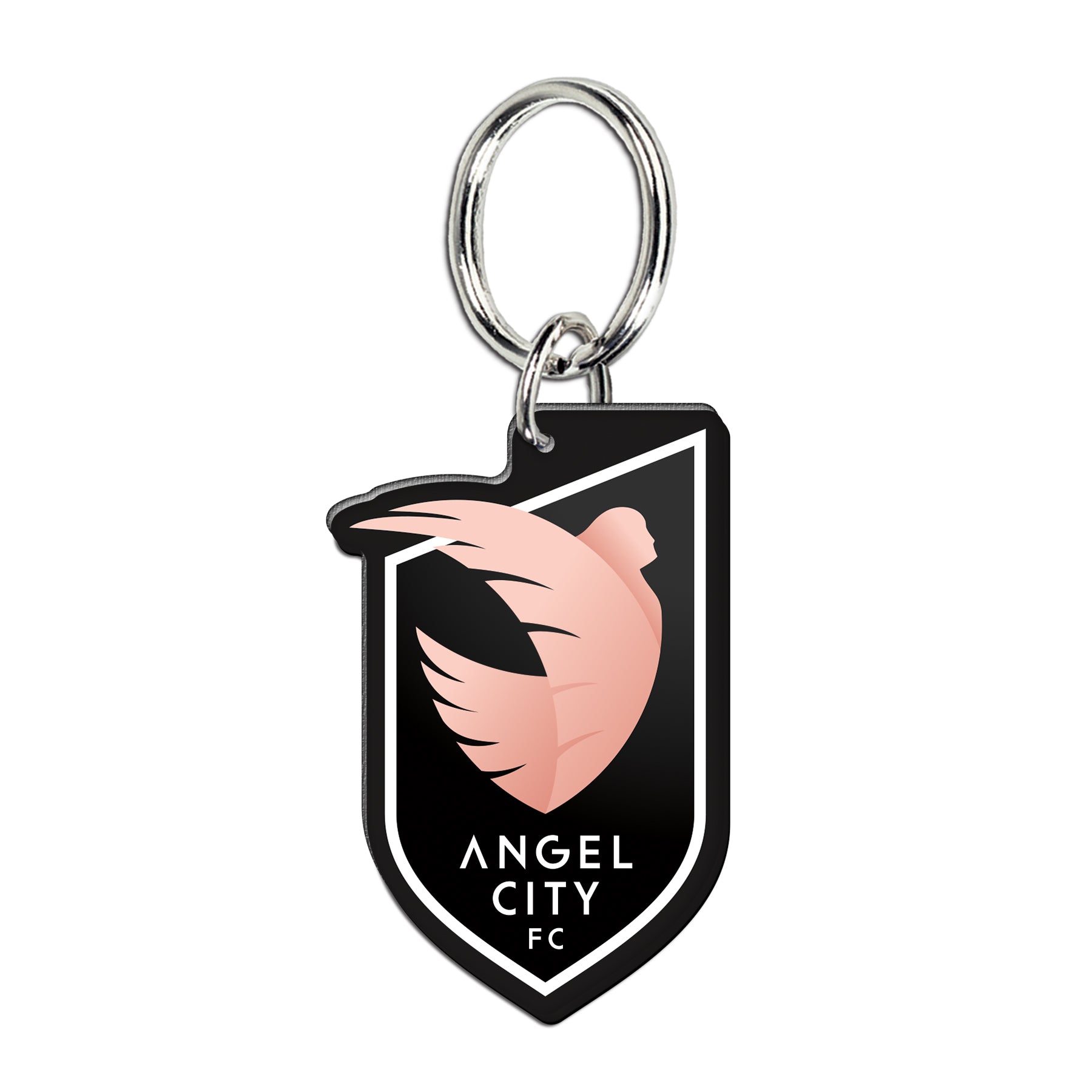 Angel City FC HD Laser Cut Crest Key Ring