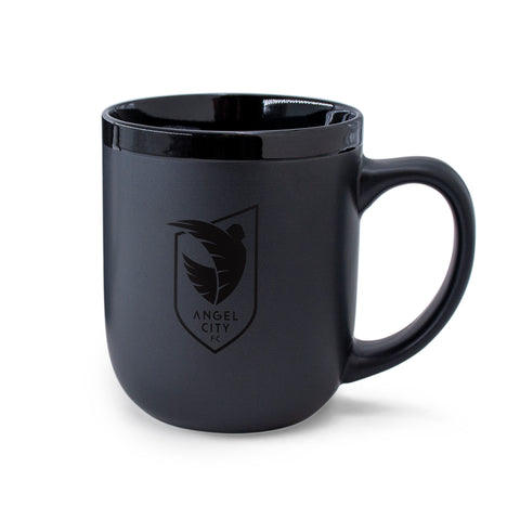 Angel City FC 17oz Matte Black Ceramic Mug