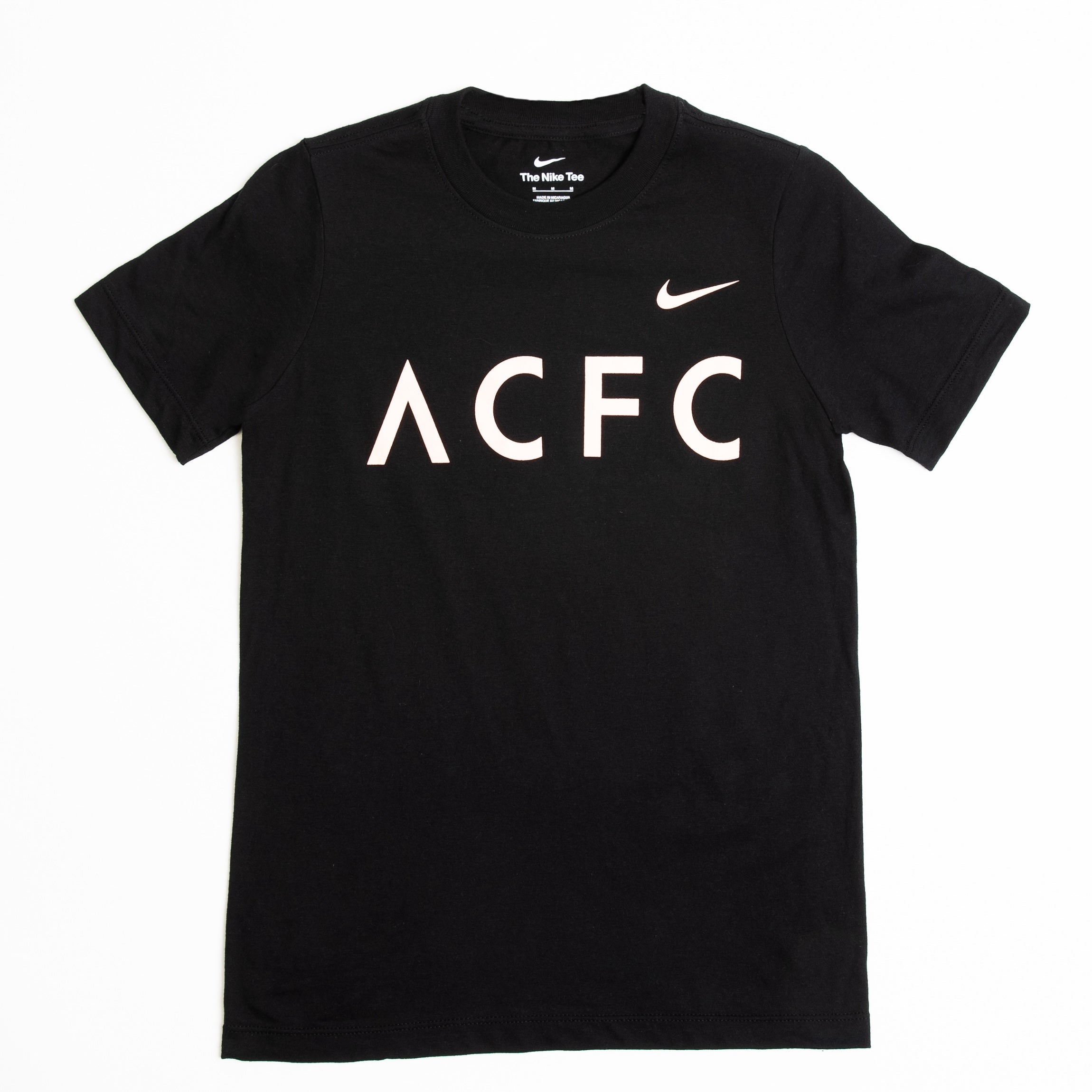 Angel City FC Kids Wordmark Black Short Sleeve T-Shirt