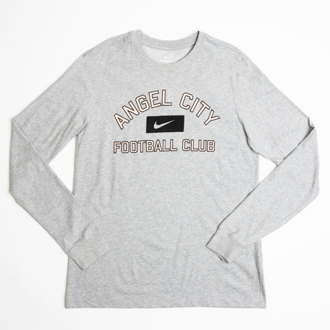 Angel City FC Nike Unisex Anthracite Dri-Fit Long Sleeve T-Shirt with Angel City Football Club