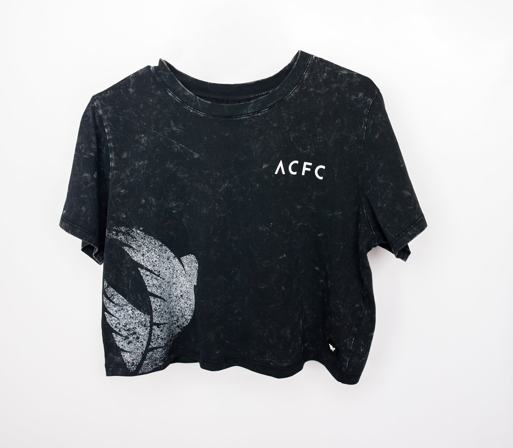 Angel City FC Wild Collective Women's Crop Distressed Emblem Short Sleeve Tee