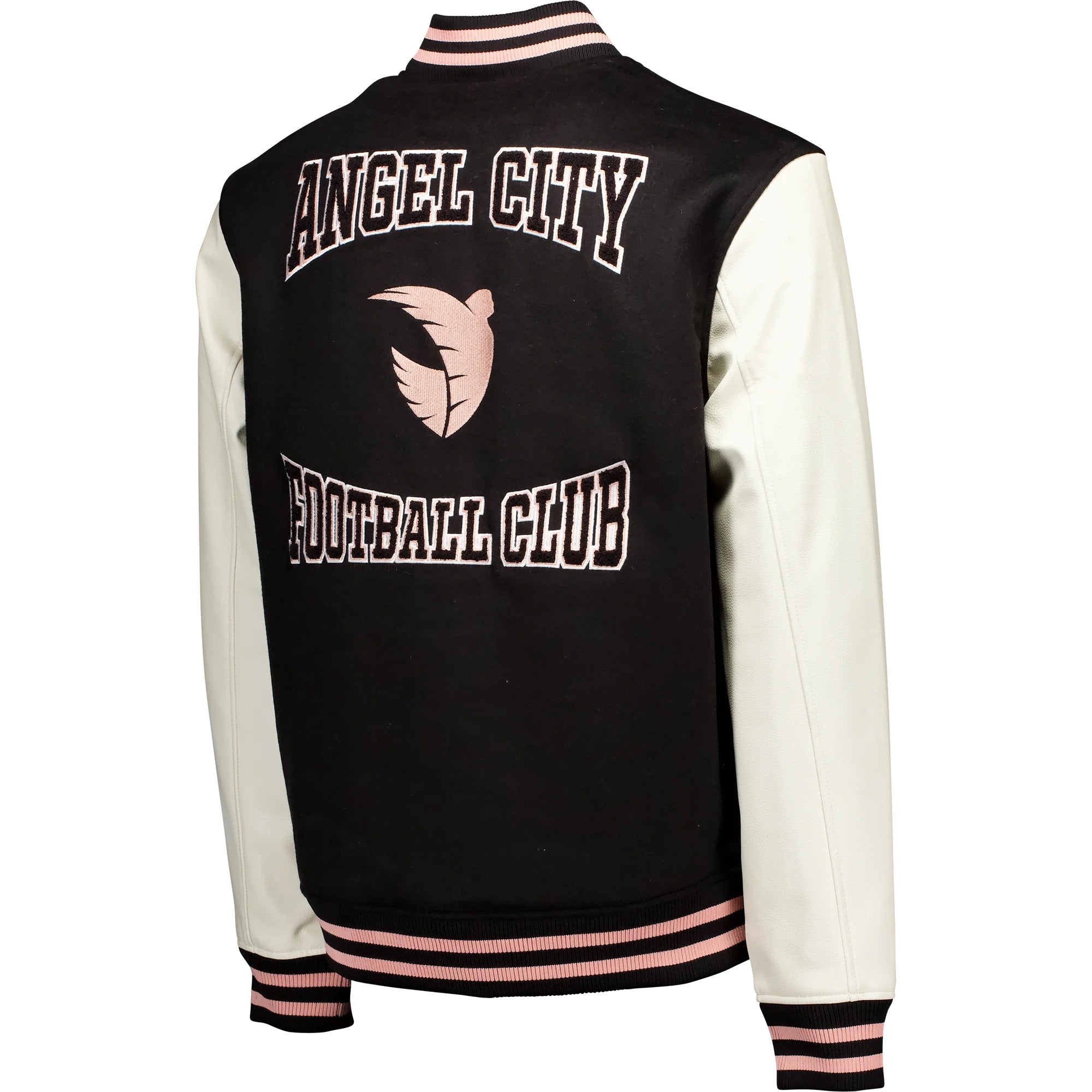 Angel City FC Unisex Black Wool Varsity Letterman Jacket