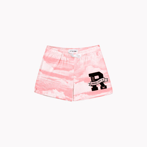 Angel City FC x Ryoko Rain Youth Sol Rosa Sky Mesh Basketball Shorts