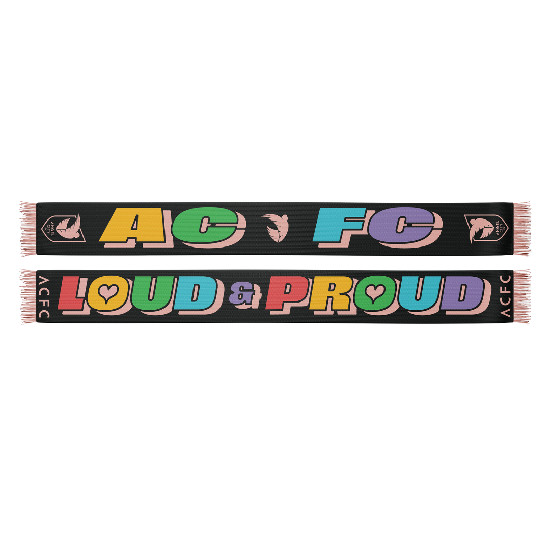 Angel City FC 2024 Pride "Get Loud" HD Knit Scarf