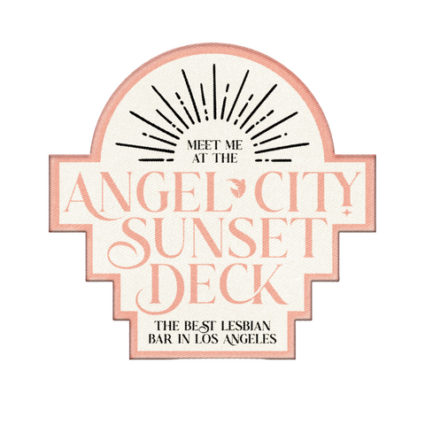 Angel City FC "Meet me at Sunset Deck" Iron-On Patch