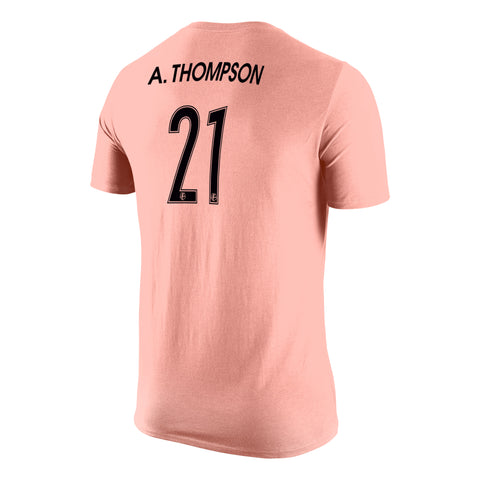 Angel City FC Nike Unisex Alyssa Thompson Name and Number Sol Rosa Short Sleeve T-Shirt