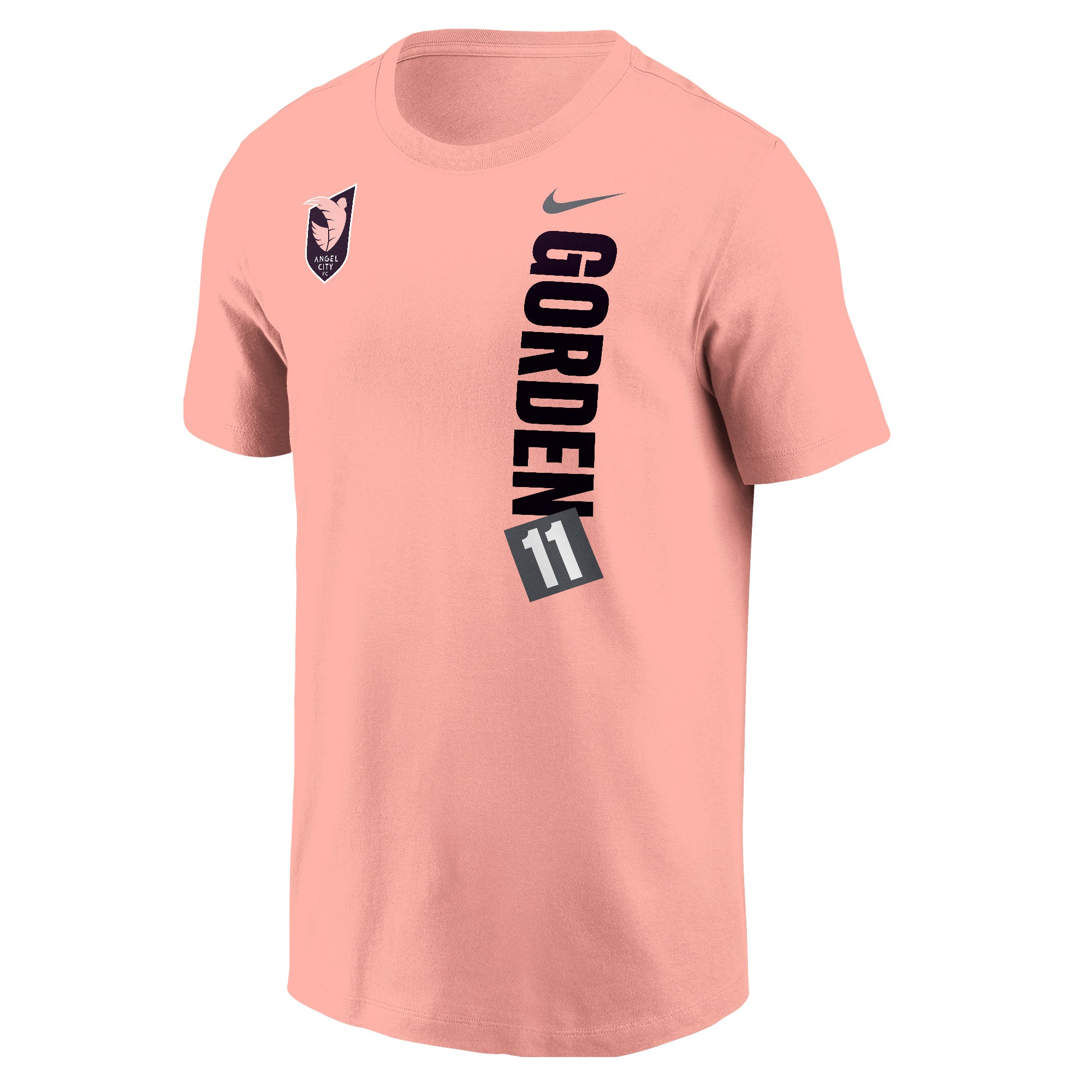 Angel City FC Nike Unisex Sarah Gorden Name and Number Sol Rosa Short Sleeve T-Shirt