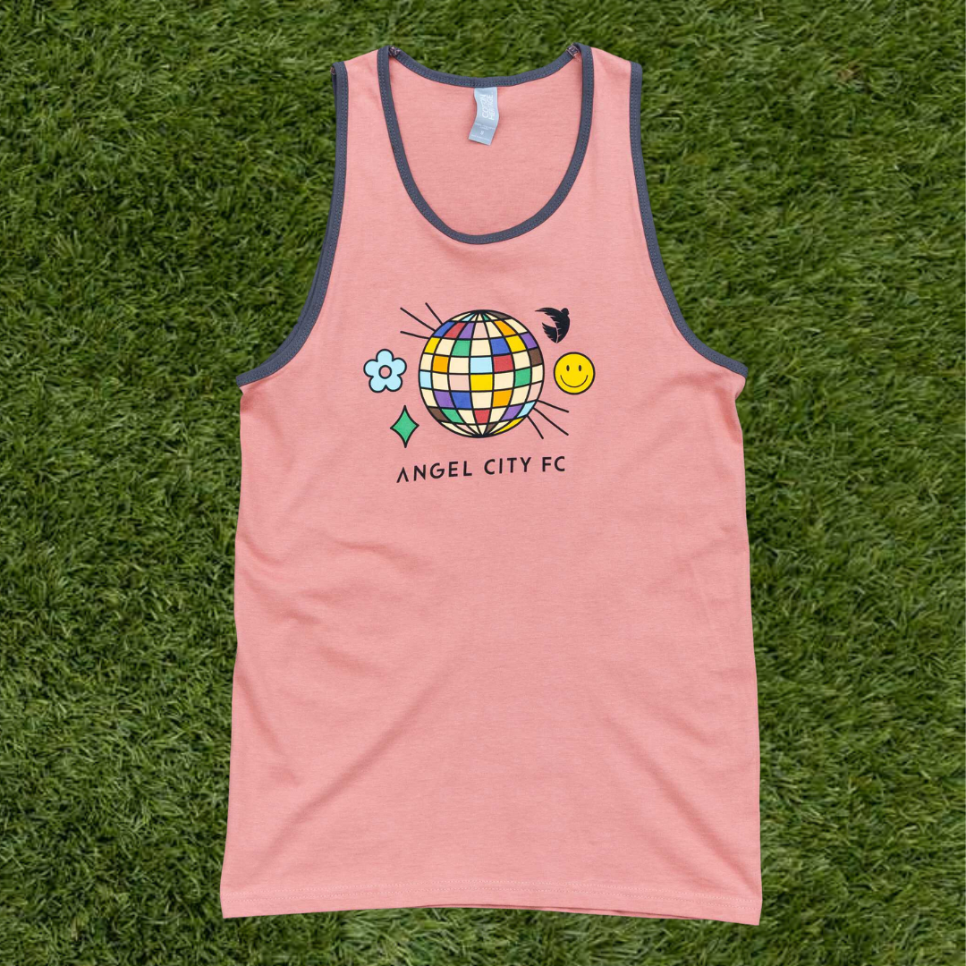 Camiseta Angel City FC Pride 2023 Unisex Sol Rosa Disco