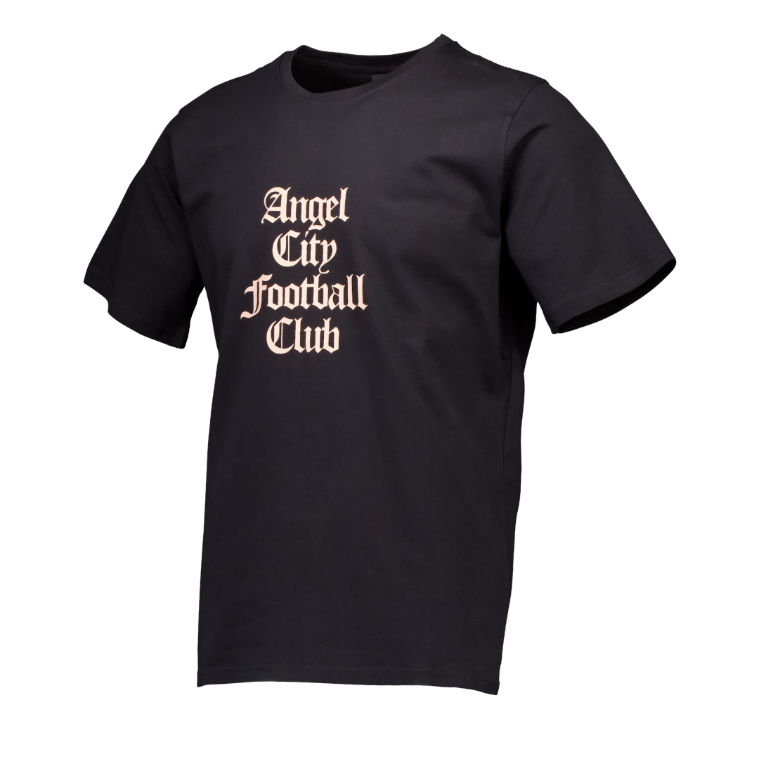 Angel City FC Unisex Black Old English T-Shirt