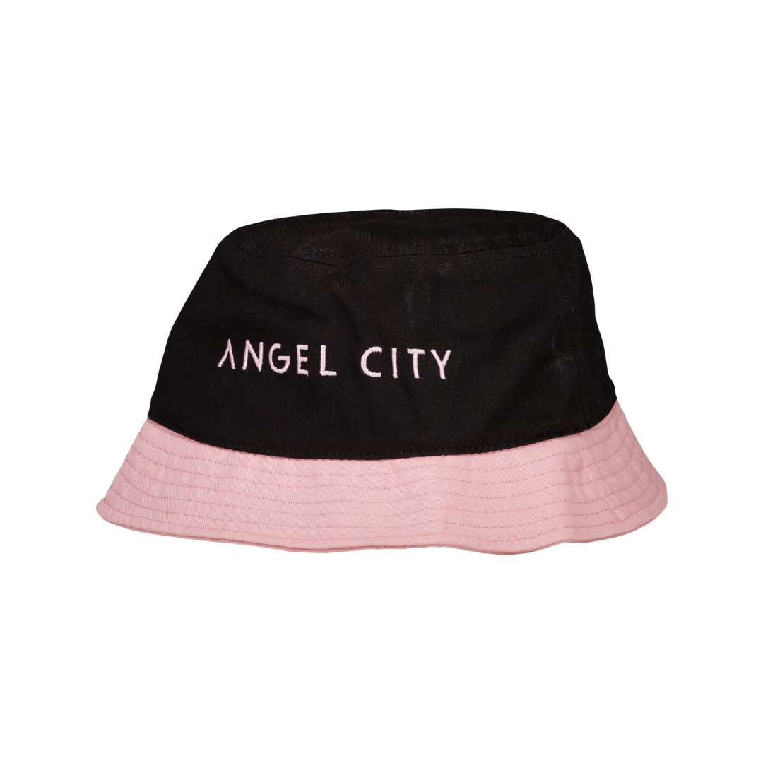Angel City FC Unisex Black Tonal and Sol Rosa Corduroy Bucket Hat