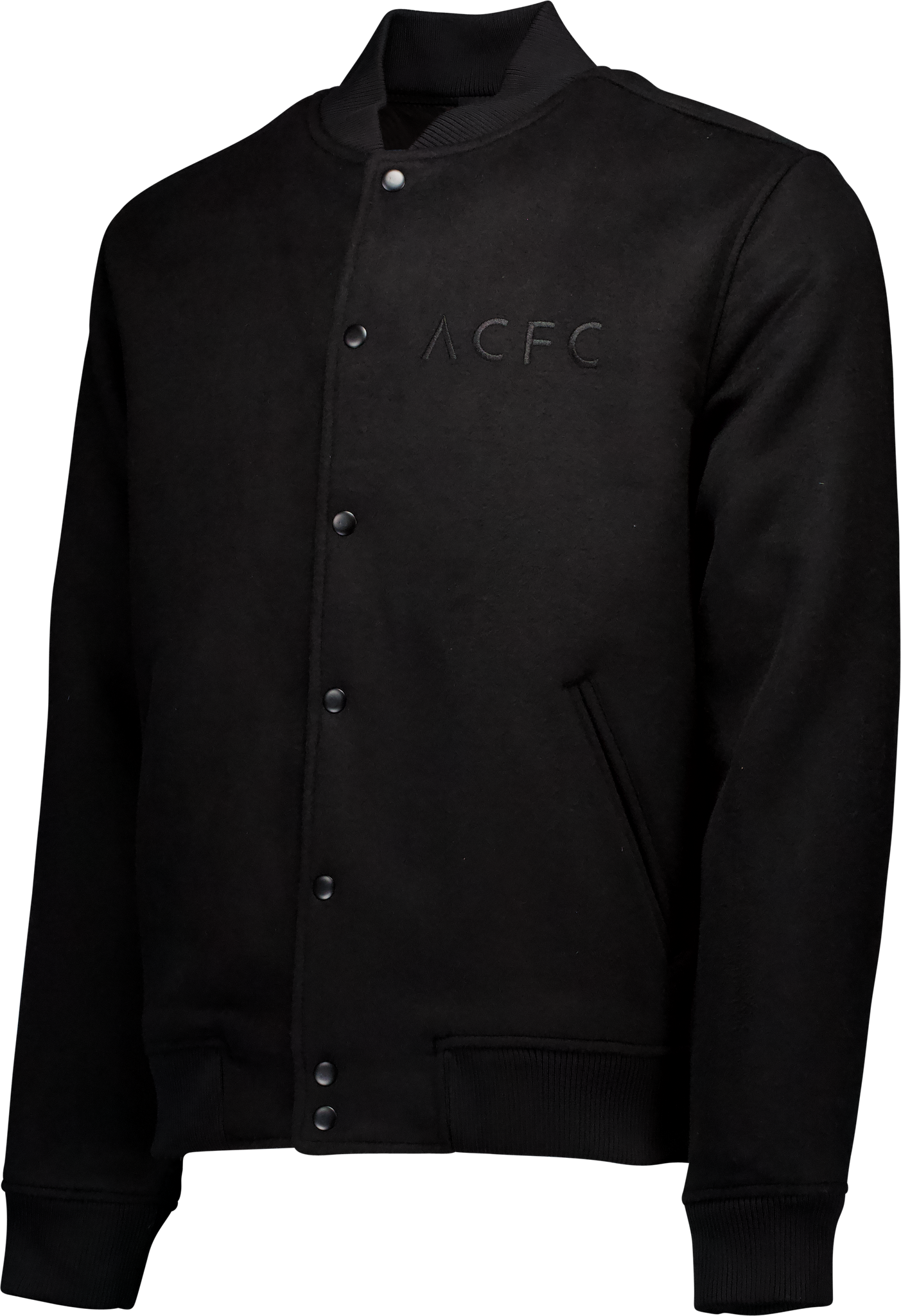 Angel City FC Unisex Black Wool Tonal Varsity Jacket