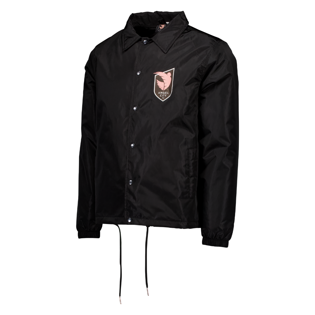 Angel City FC Unisex Crest Black Coach's Jacket