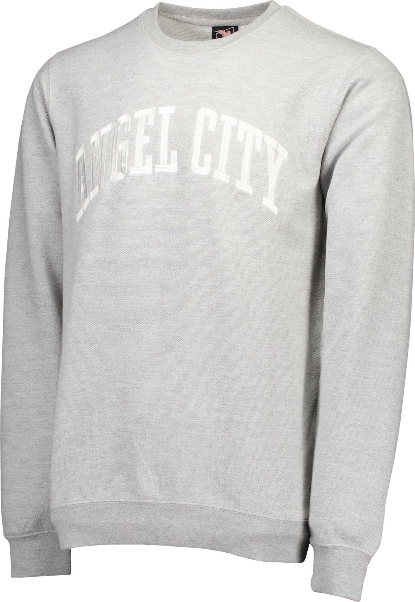 Angel City FC Unisex Grey ACFC Wordmark Crewneck Pique Sweater