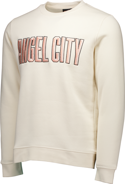 Angel City FC Unisex Off-White Embroidered Crewneck Sweater