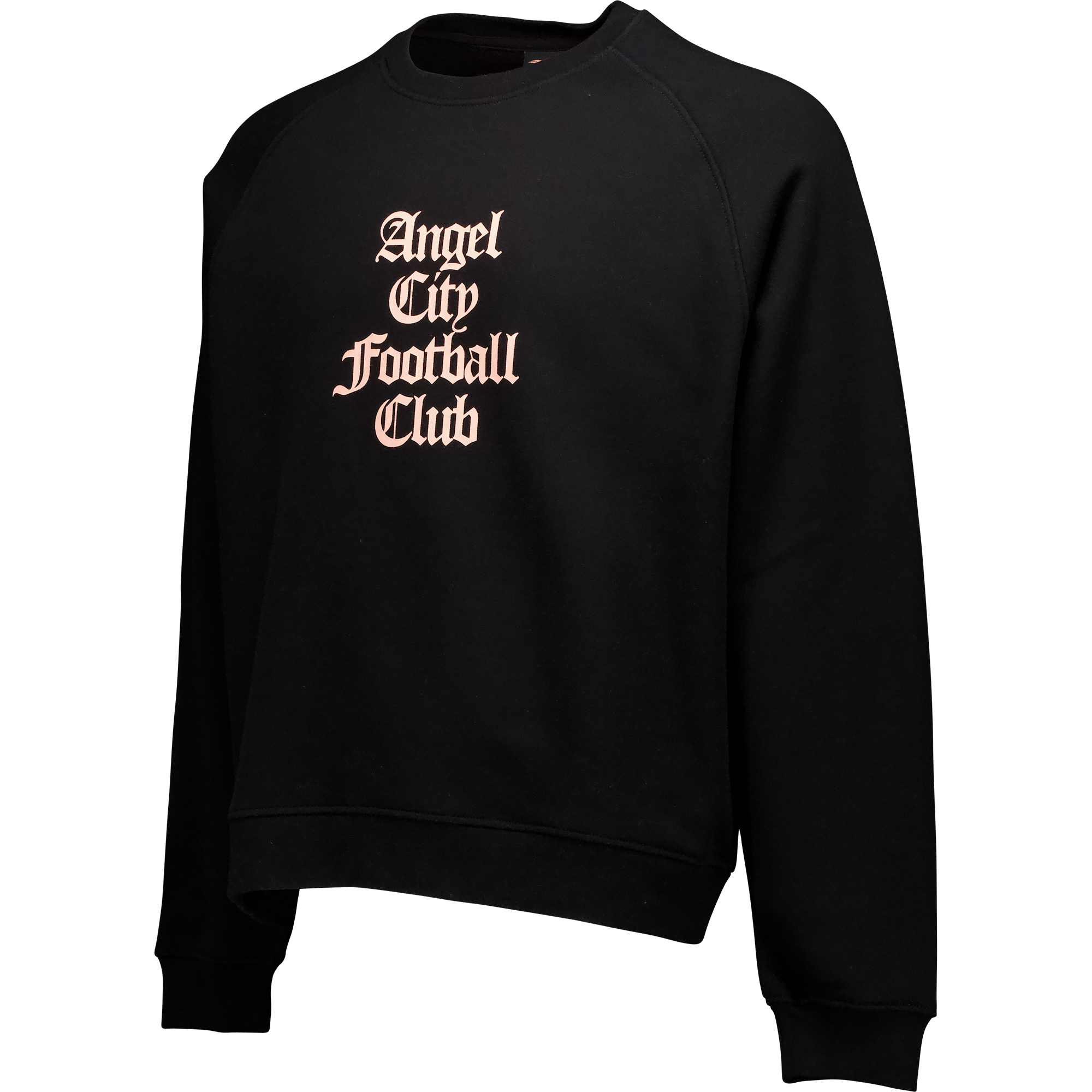 Angel City FC Unisex Old English Black Oversized Crewneck Sweater