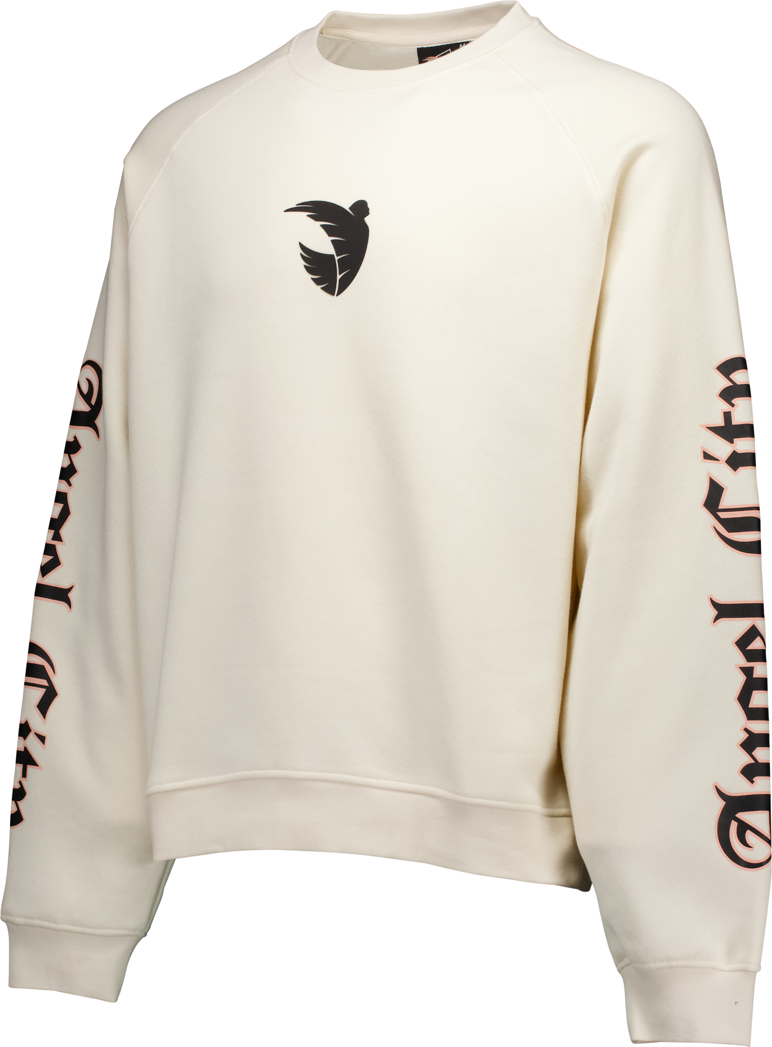 Angel City FC Unisex Old English Off-White Oversized Crewneck Sweater