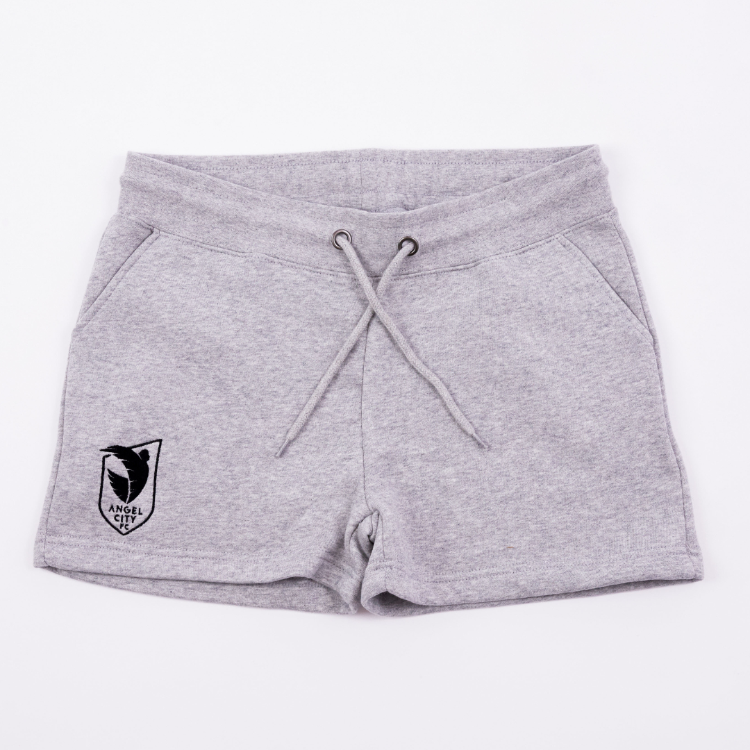 Pantalón corto de chándal Angel City FC de mujer gris