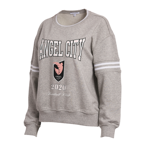 Angel City FC Women's Heather Grey French Terry Crewneck