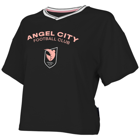 Angel City FC Women's Roar Short Sleeve Crop T-Shirt