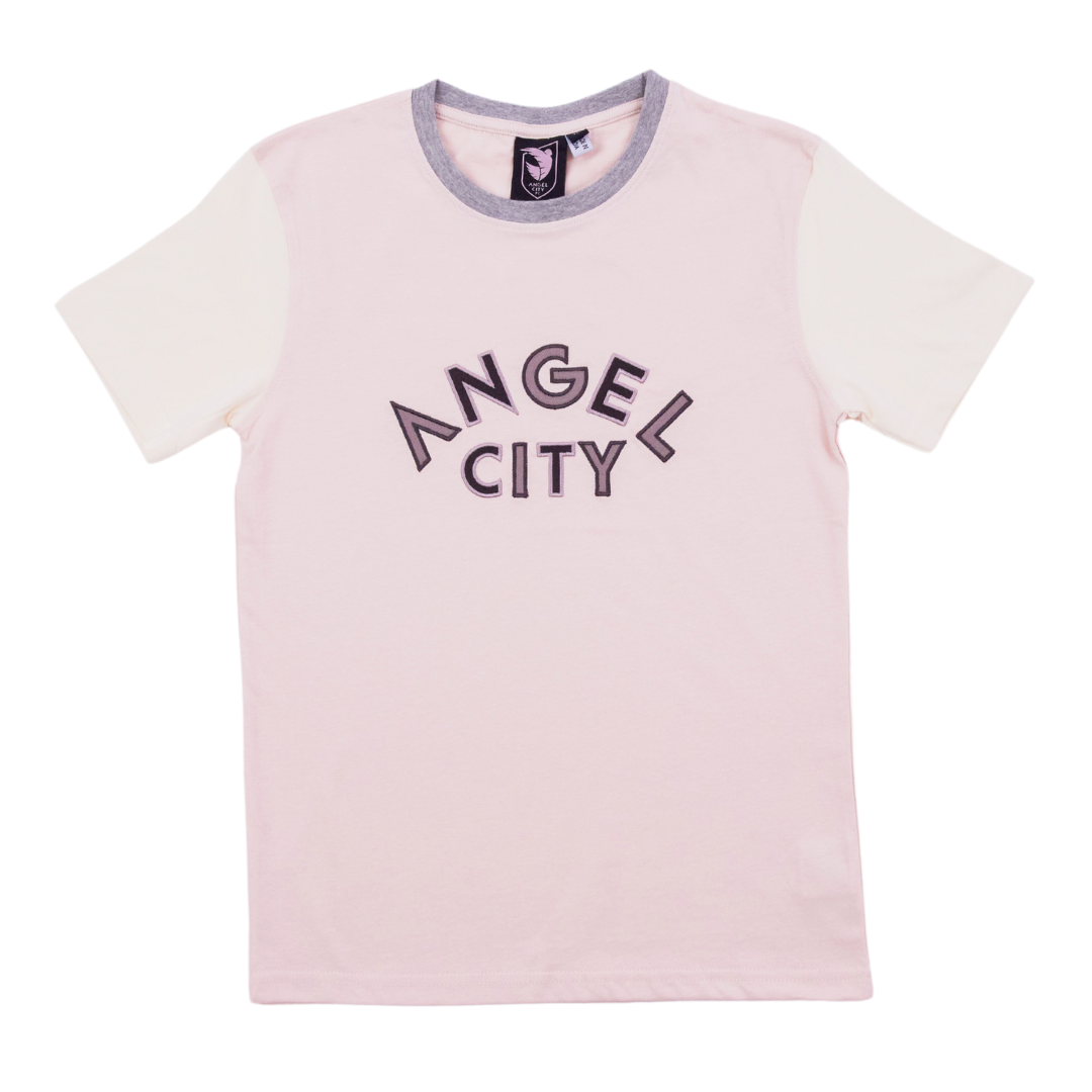 Camiseta de manga corta para niños Angel City FC Sol Rosa