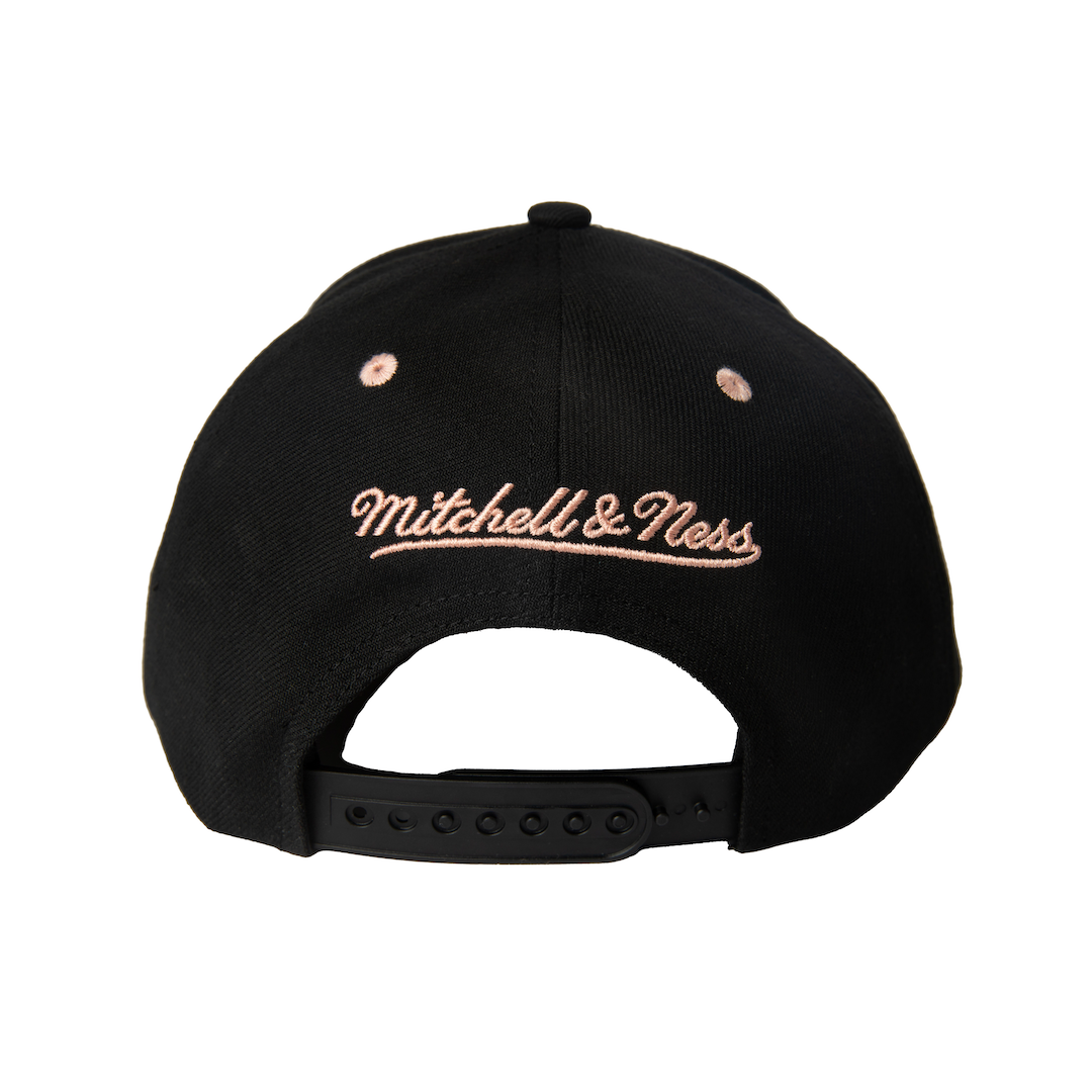 Angel City FC x Mitchell and Ness Black Brush Six-Panel Dad Hat