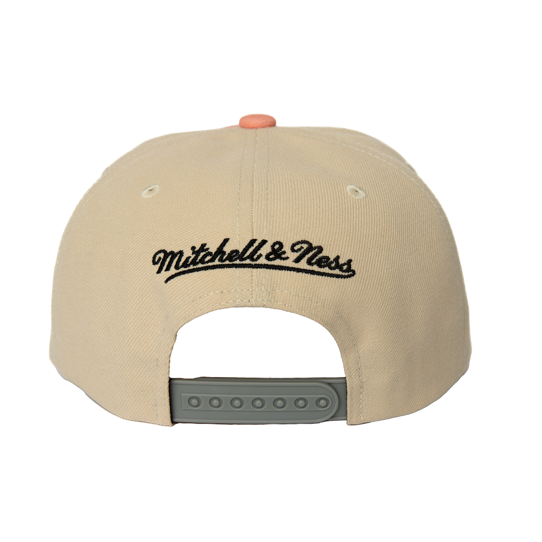 Angel City FC x Mitchell and Ness Sol Rosa Pop Panel Adjustable Snapback Hat