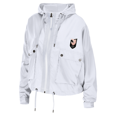 Angel City FC x WEAR by Erin Andrews Women's White Windbreaker