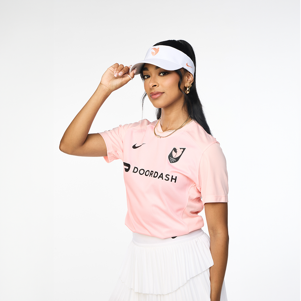 Angel City FC Nike Logo Dri-Fit White Visor