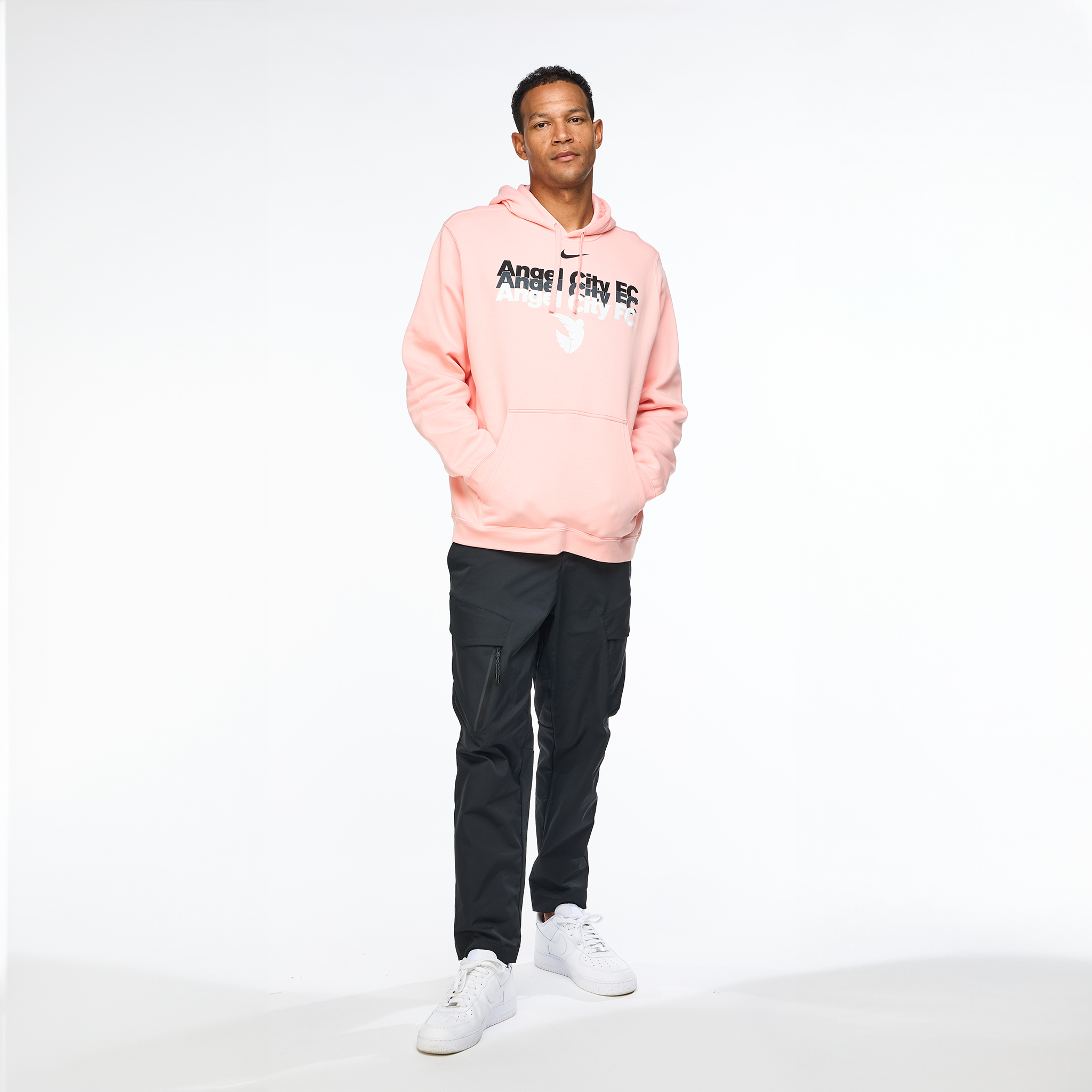 Angel City FC Nike Mens Sol Rosa Repeat Club Fleece Hoodie