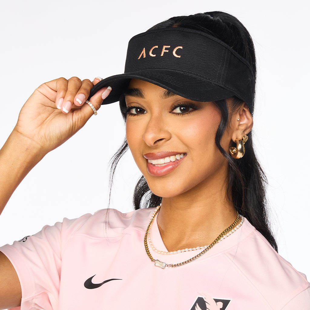 Angel City FC Unisex Wordmark Black Visor