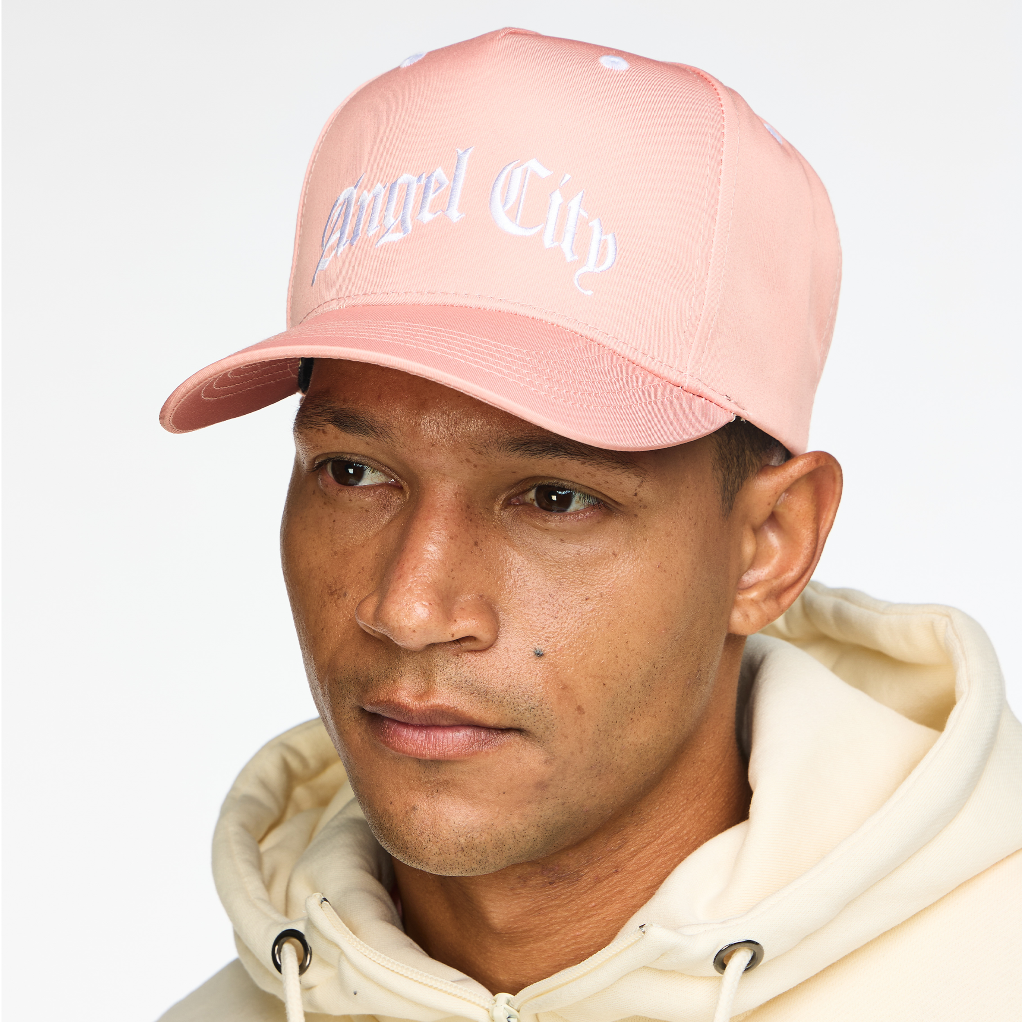 Angel City FC Unisex Sol Rosa Old English High Profile Adj Hat