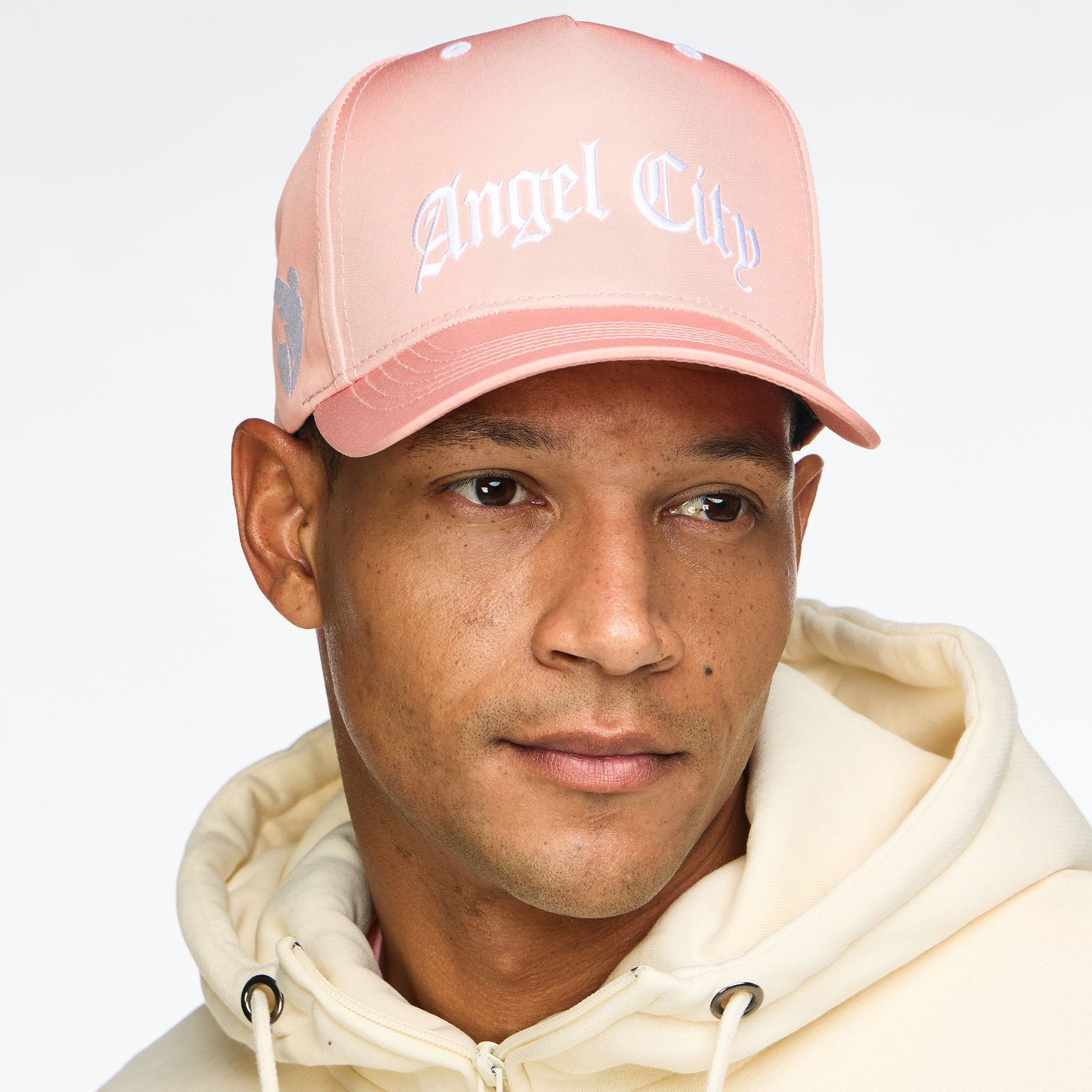 Angel City FC Unisex Sol Rosa Old English High Profile Adj Hat