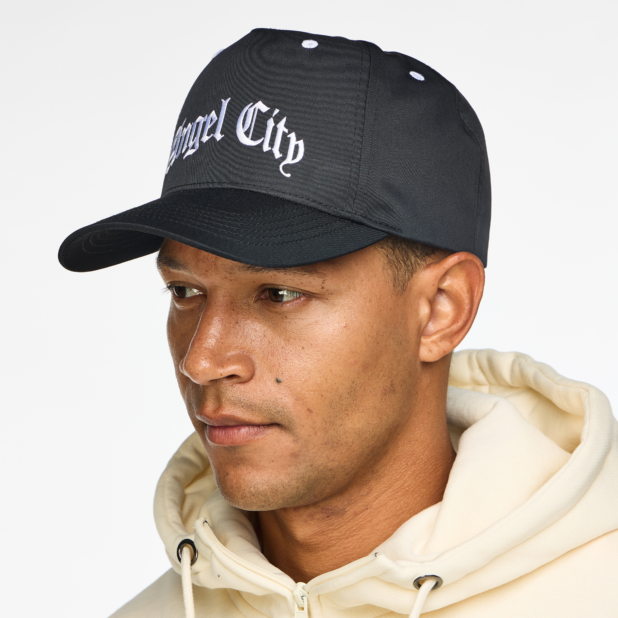 Angel City FC Unisex Black Old English High Profile Hat