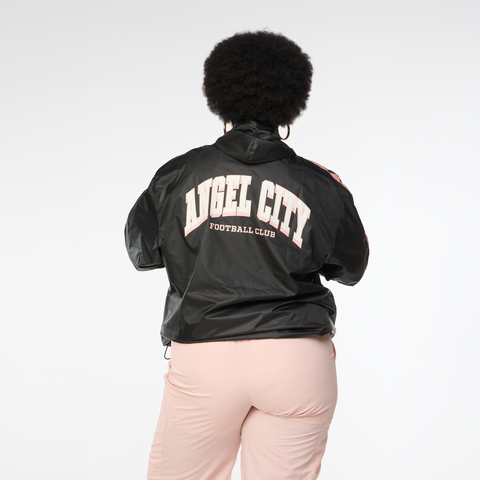 Angel CIty FC Unisex Black Wordmark Windbreaker Jacket