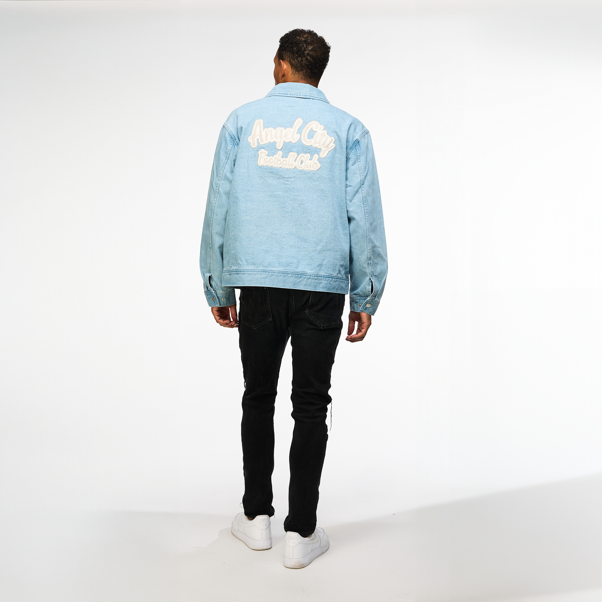 Angel City FC x Wild Collective Unisex Denim Button Up Jacket