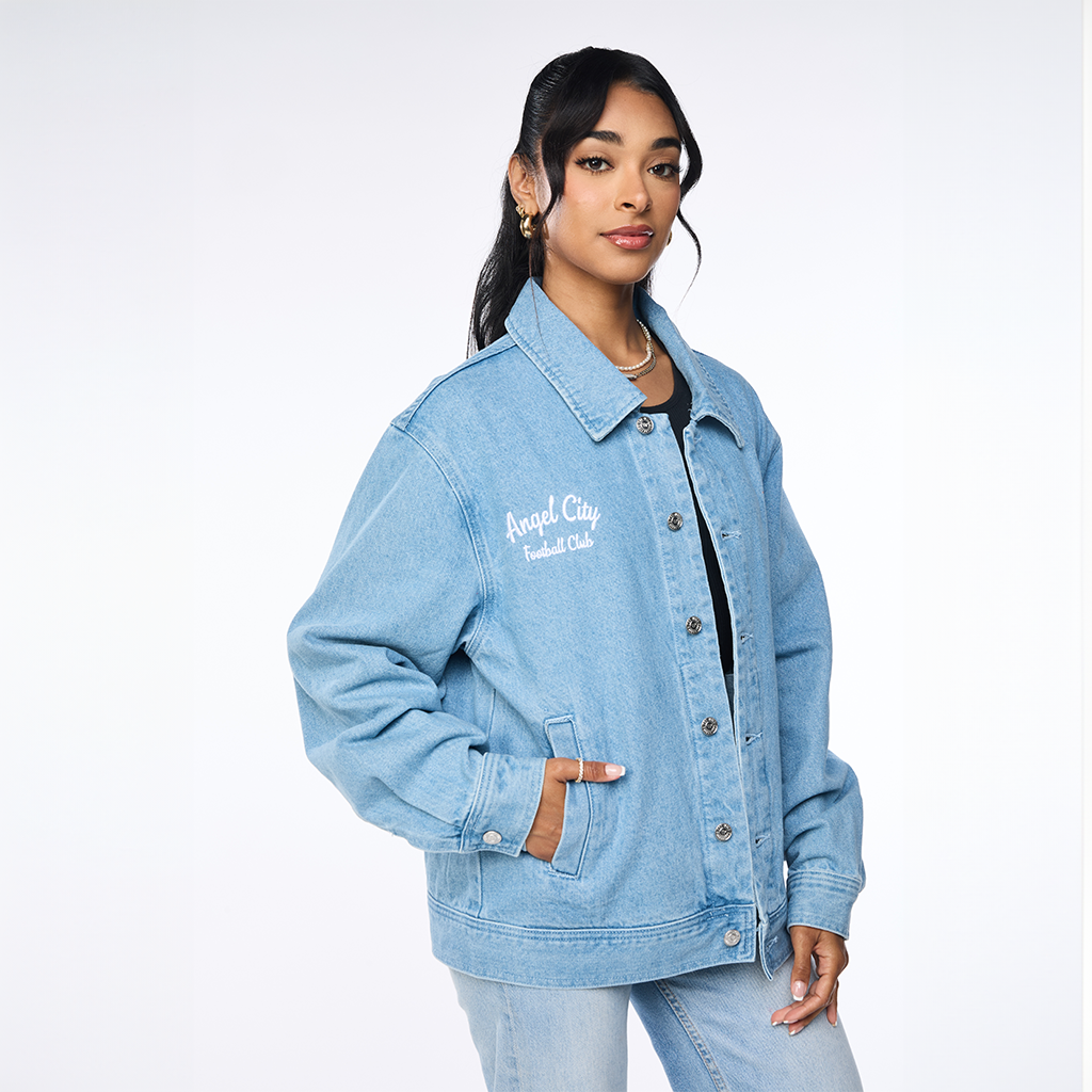 Angel City FC x Wild Collective Unisex Denim Button Up Jacket