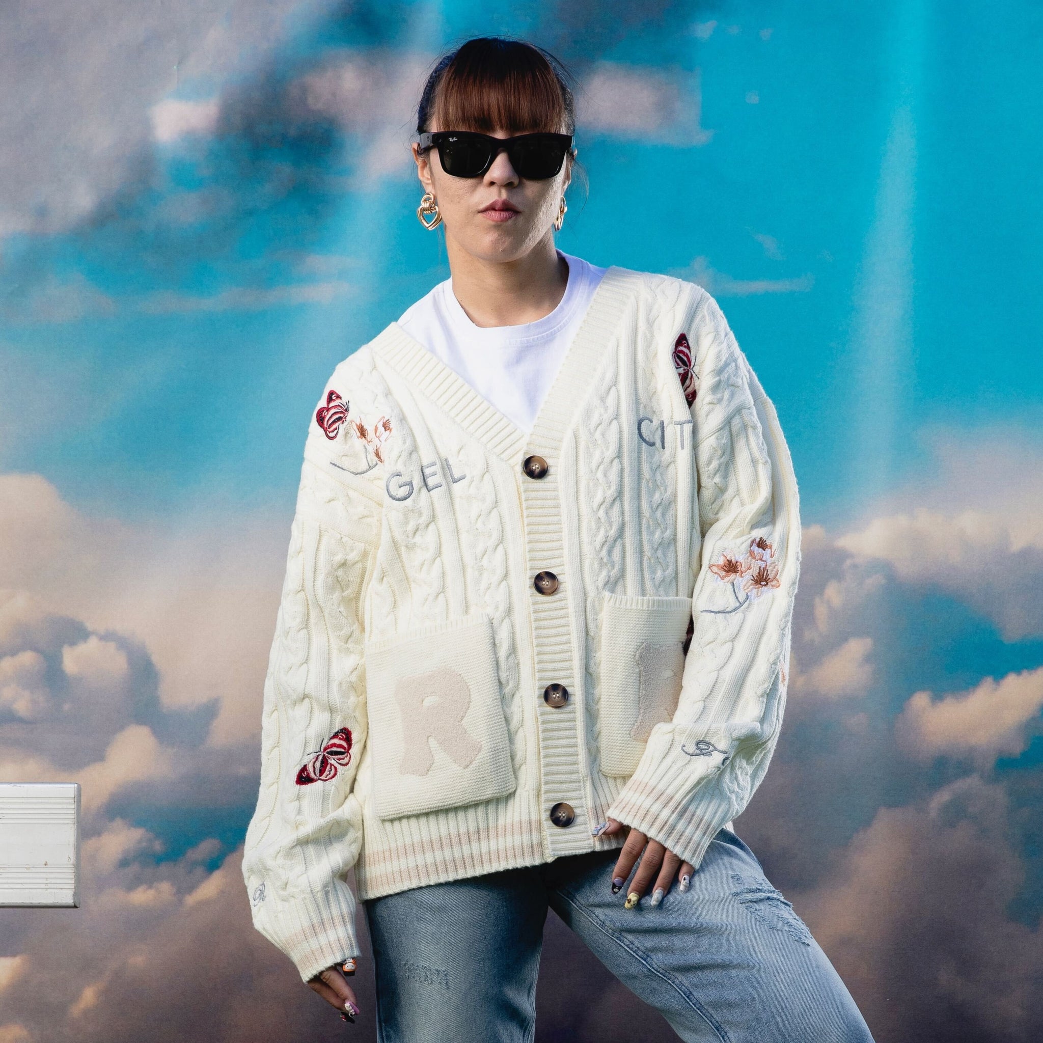 Angel City FC x Ryoko Rain Knit Cardigan