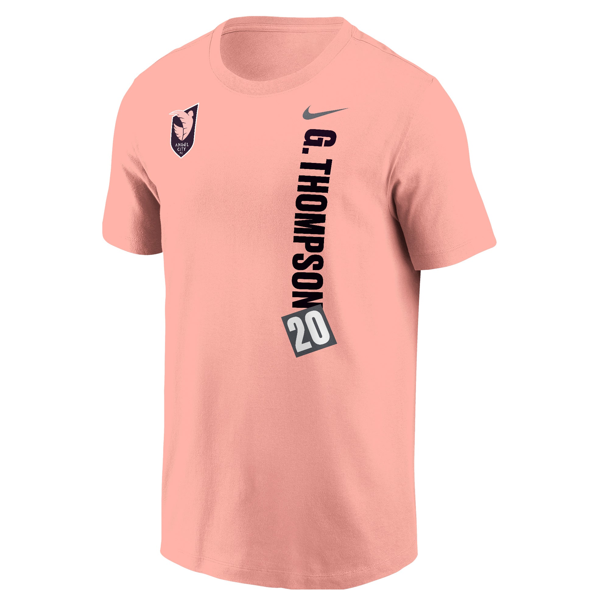 Angel City FC Nike Unisex Gisele Thompson Name and Number Sol Rosa Short Sleeve T-Shirt