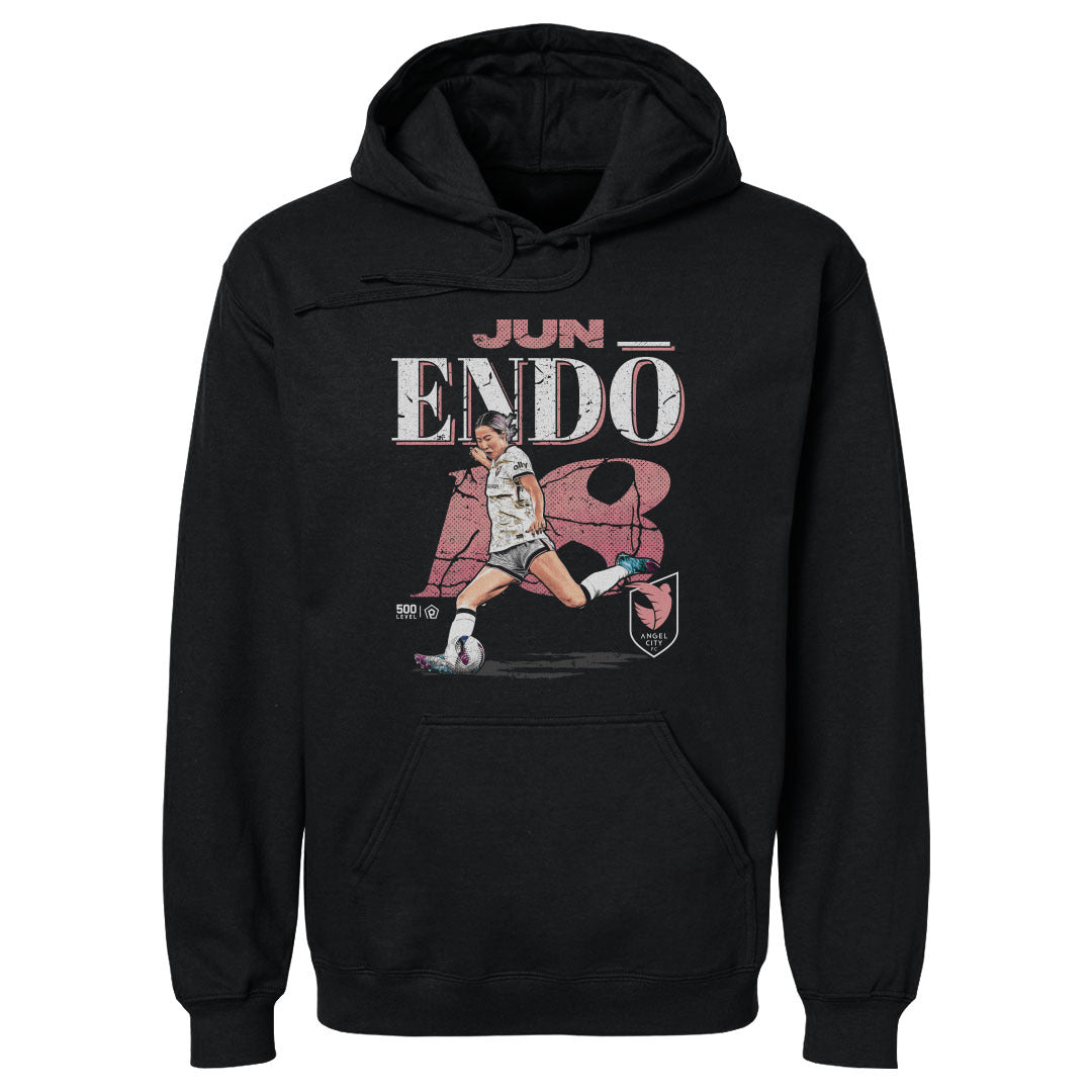 Jun Endo Angel City FC Cracked Men's Hoodie