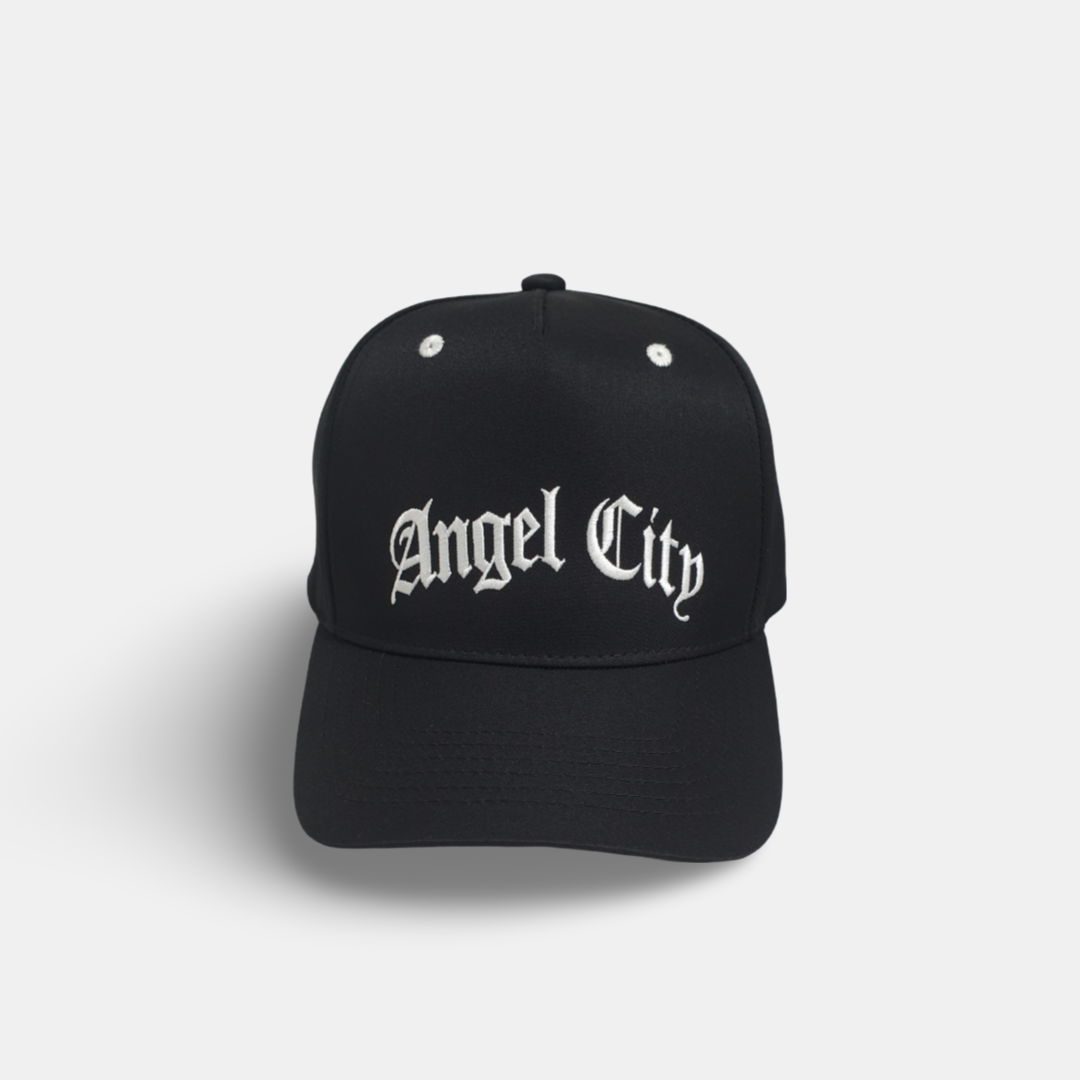Angel City FC Unisex Black Old English High Profile Hat