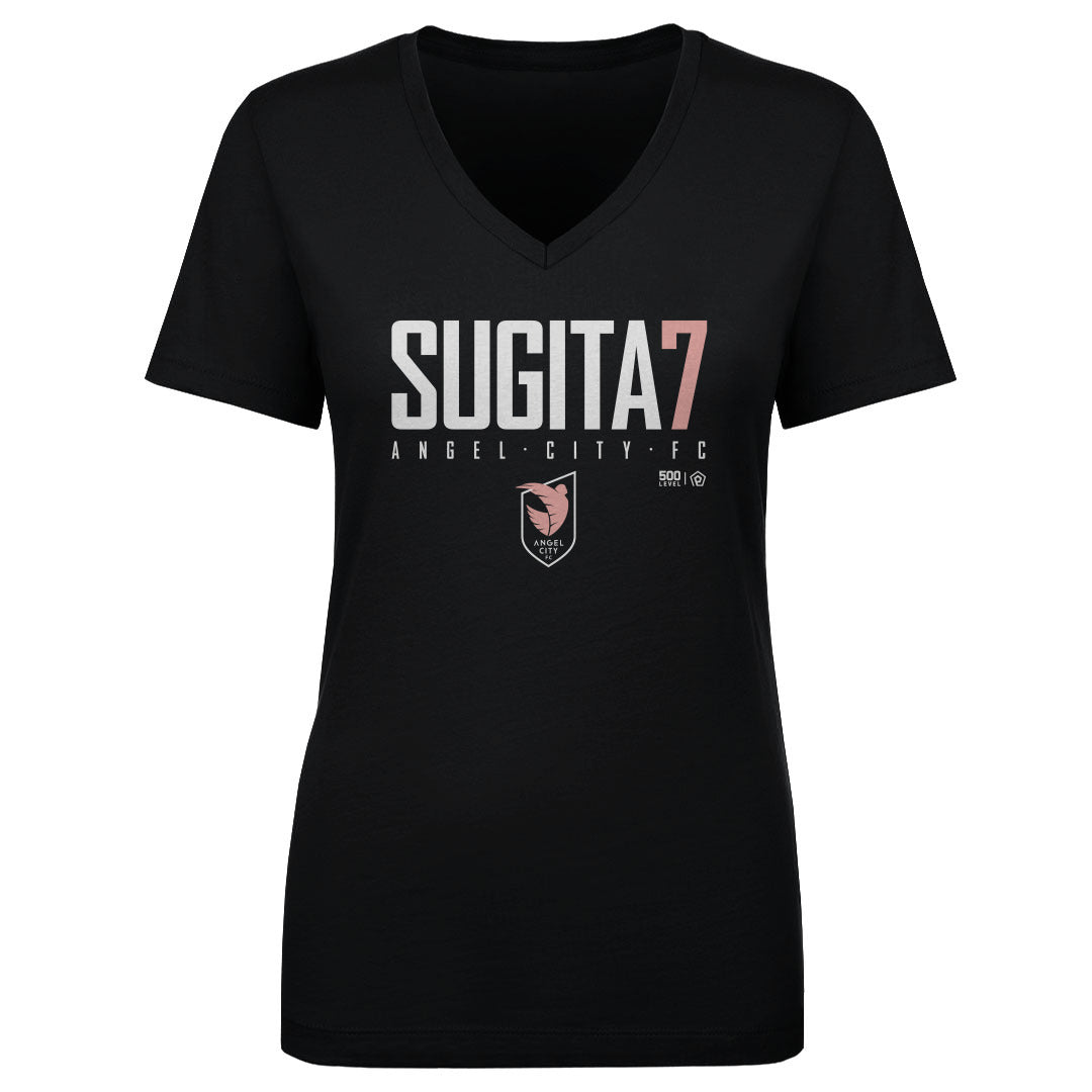 Hina Sugita Angel City FC Women's V-Neck T-Shirt