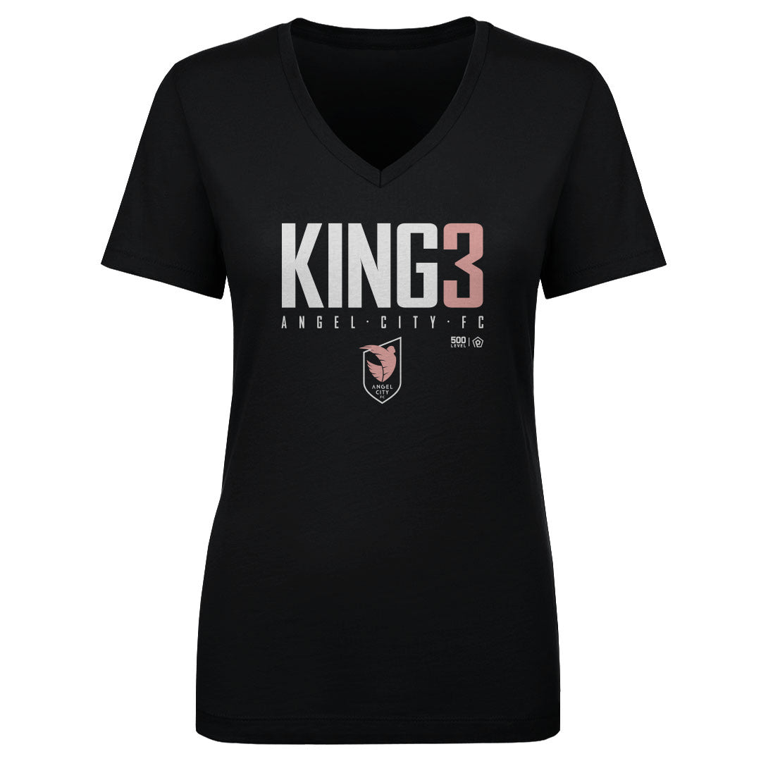 Savy King Angel City FC Women's V-Neck T-Shirt