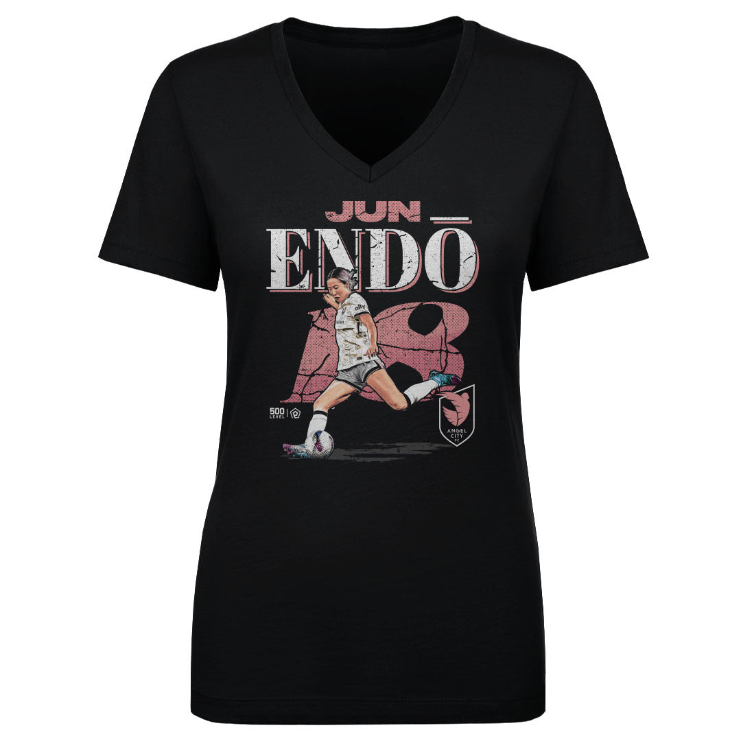 Jun Endo Angel City FC Women's V-Neck Shirt