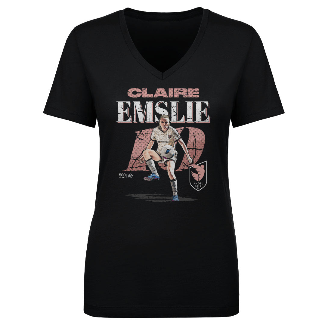 Claire Emslie Angel City FC Women's V-Neck T-Shirt