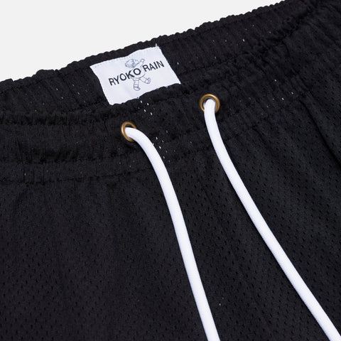 Angel City FC x Ryoko Rain Unisex Black Mesh Basketball Shorts